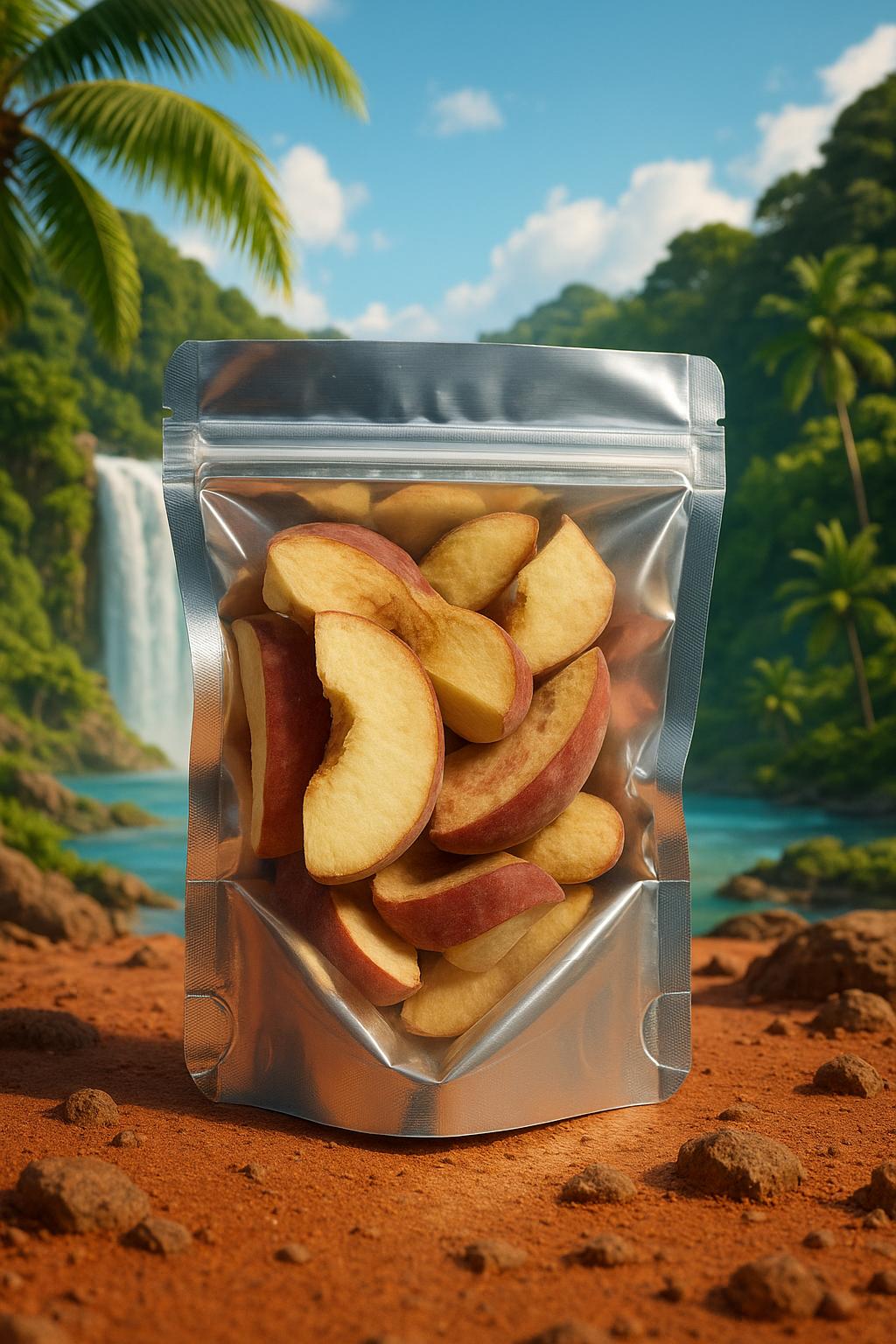 Crunchy Freeze-Dried Peaches-Space Bites