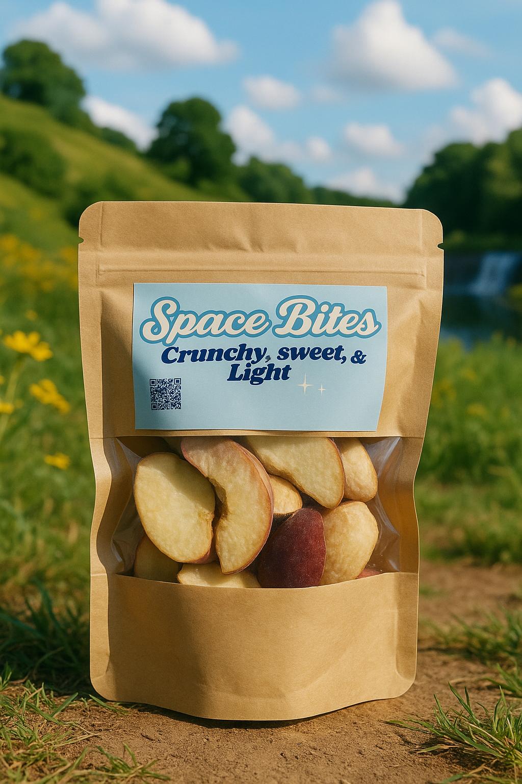 Crunchy Freeze-Dried Peaches-Space Bites