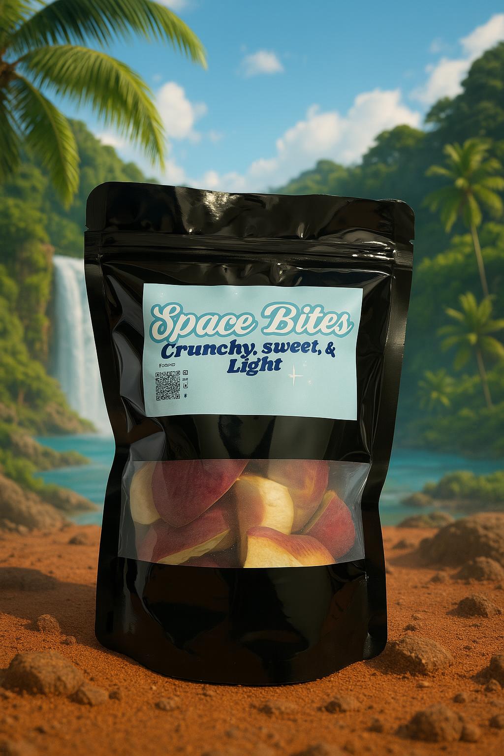 Crunchy Freeze-Dried Peaches-Space Bites