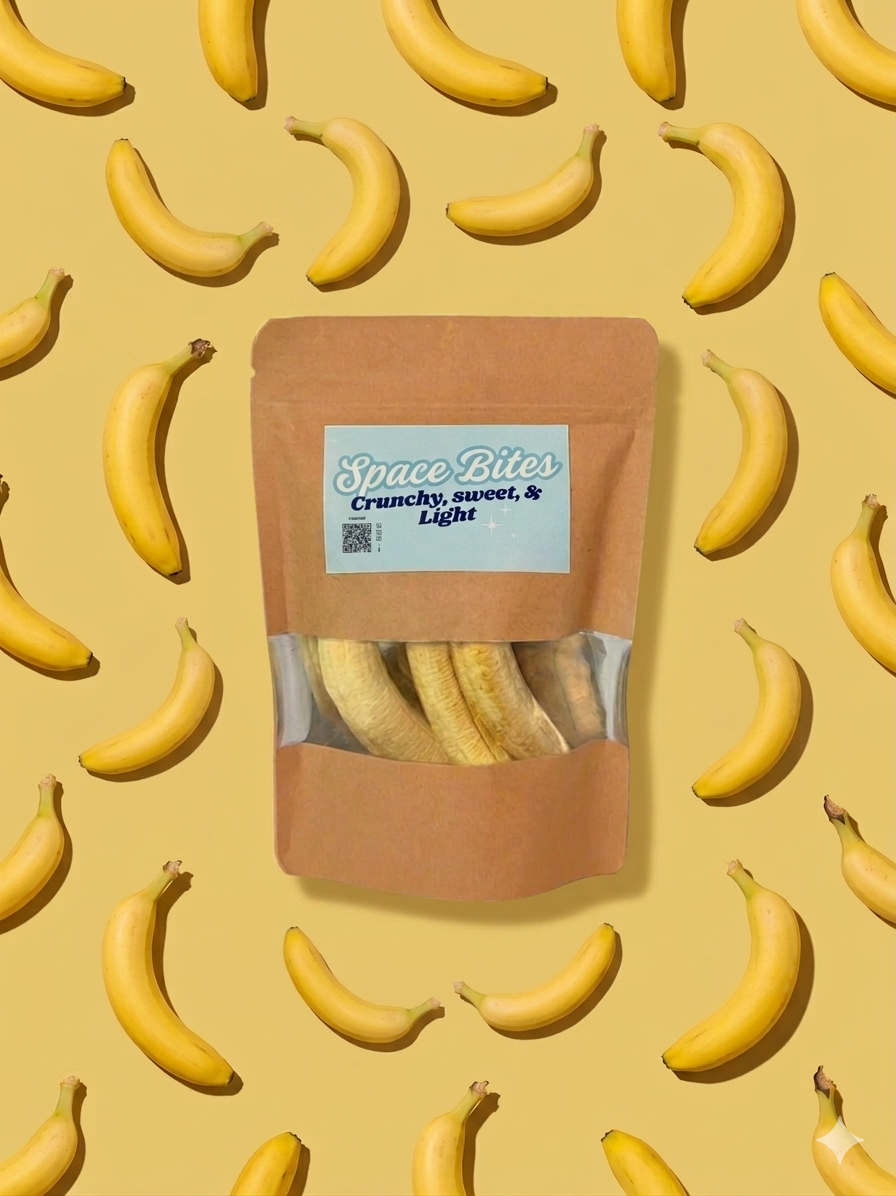Freeze-Dried Whole Banana - Space Bites