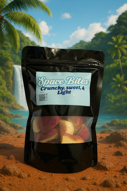 Crunchy Freeze-Dried Peaches-Space Bites