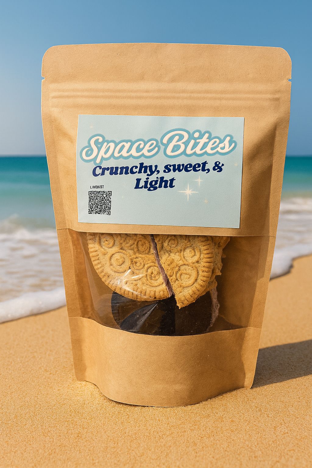 Crunchy Freeze-Dried Whole Ice Cream Sandwich-Space Bites