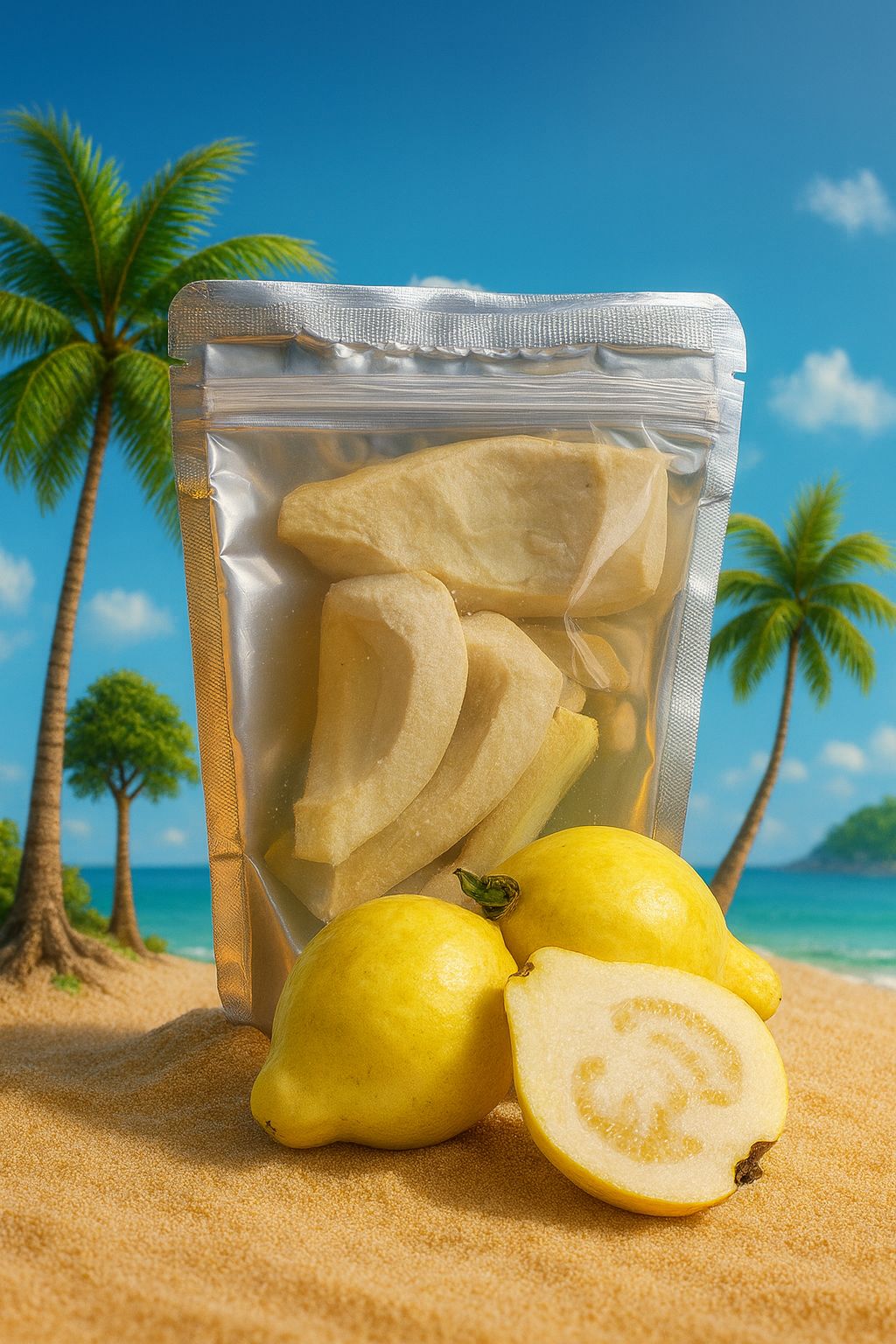 Crunchy Freeze-Dried Seedless Guava-Space Bites