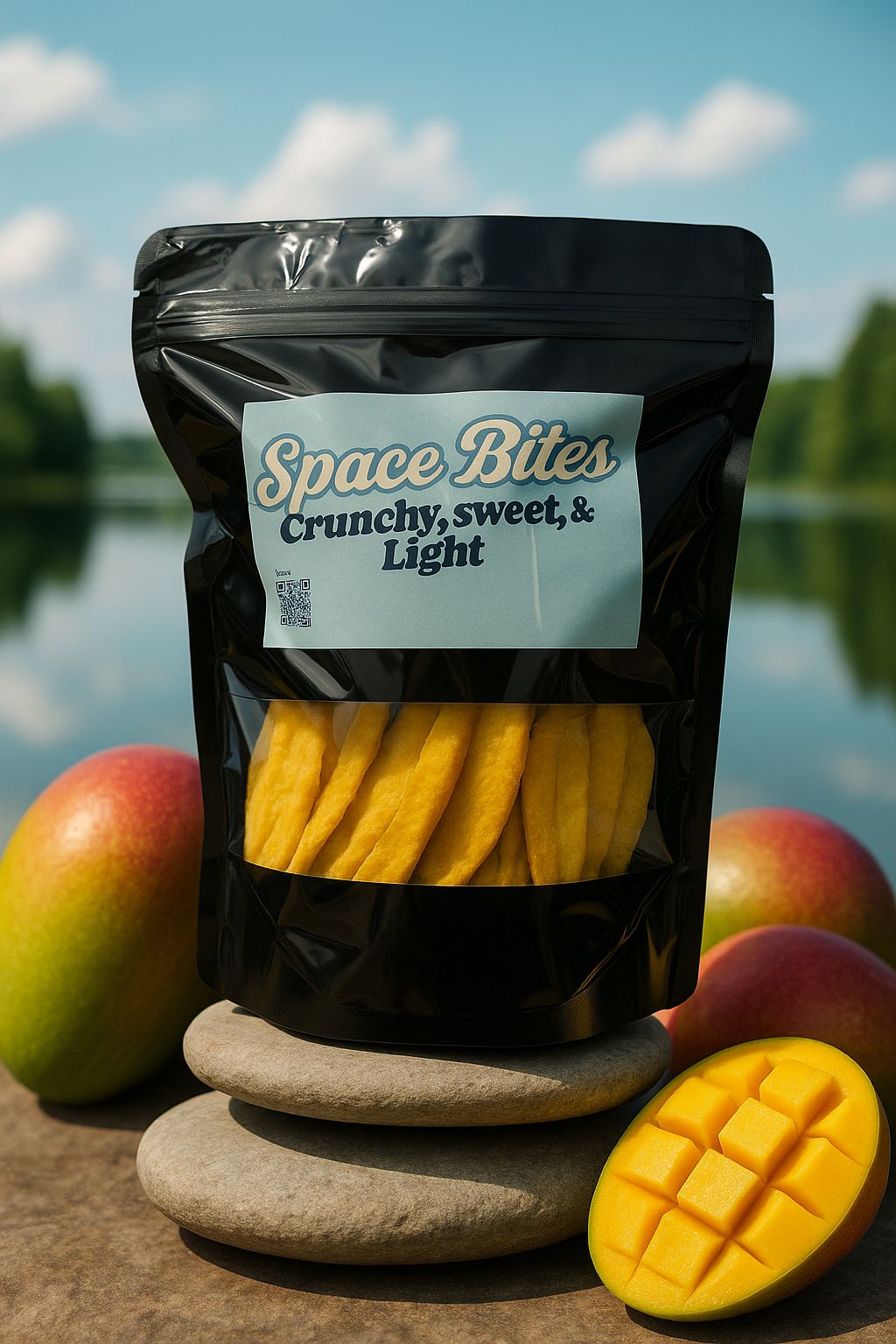Crunchy Freeze-Dried Mango-Space Bites