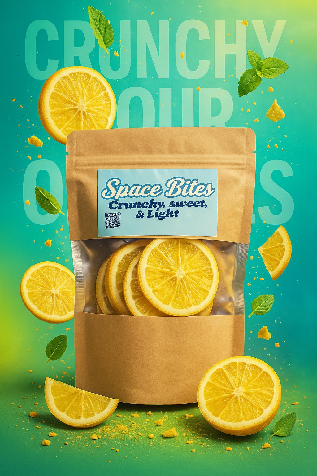 Crunchy Freeze-Dried Oranges Slices With Peel-Space Bites