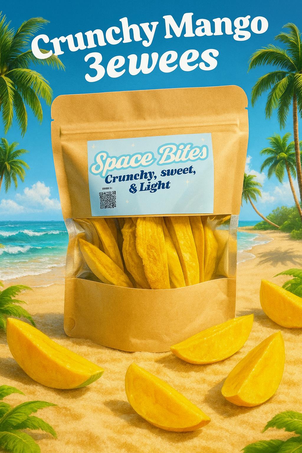 Limited Crunchy Freeze-Dried Mango 3ewees-Space Bites