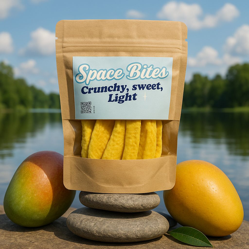 Crunchy Freeze-Dried Mango-Space Bites