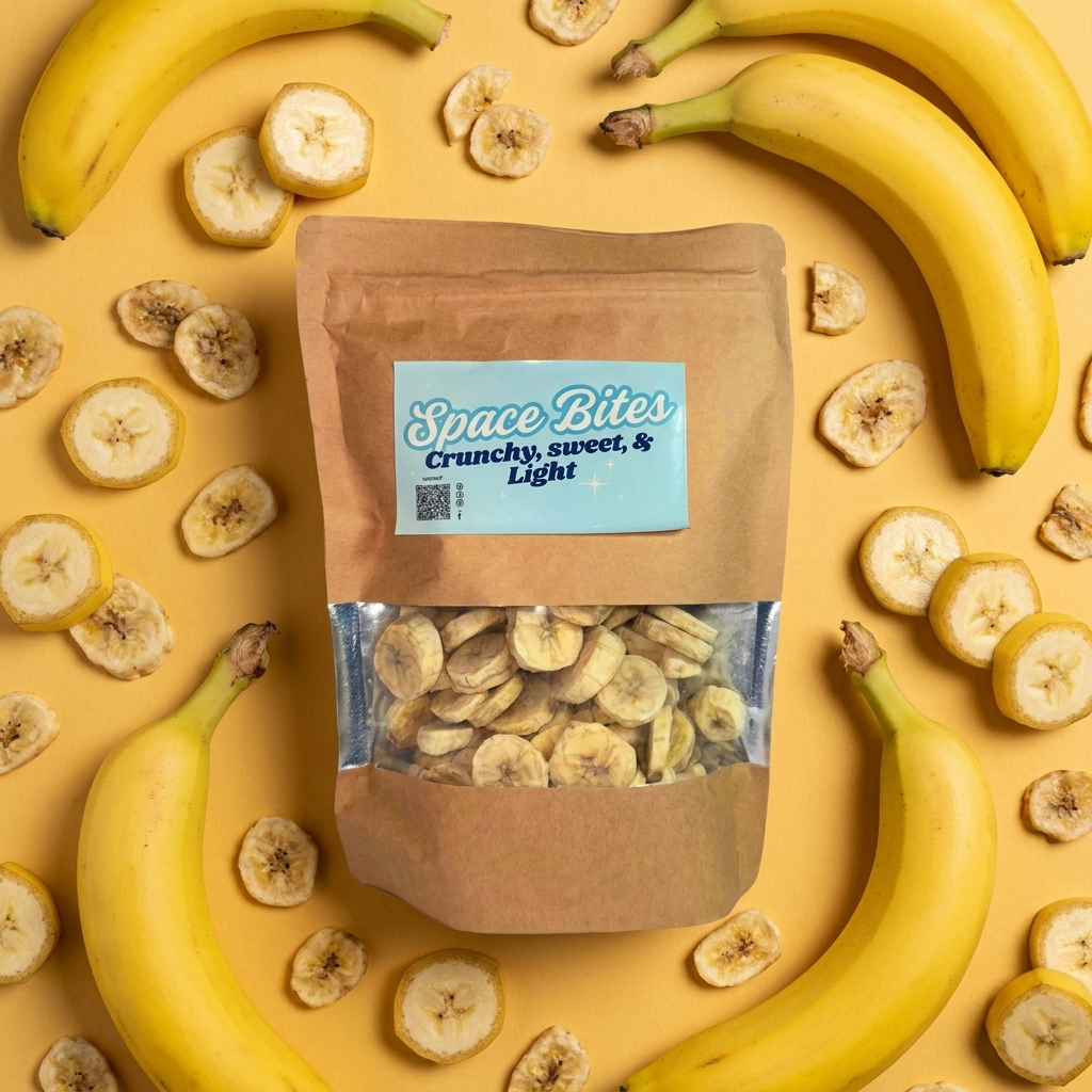 Freeze-Dried Banana Slices– Space Bites