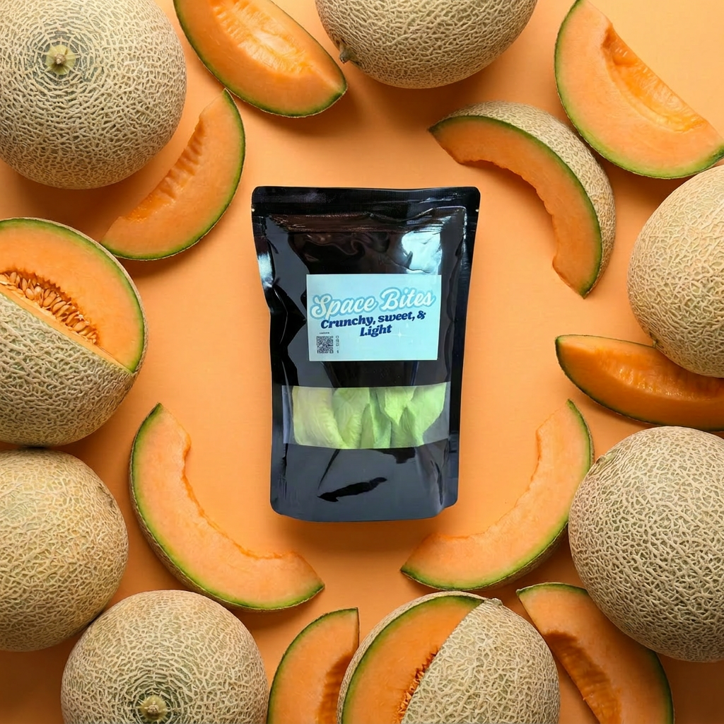 Freeze-Dried Cantaloupe – Space Bites