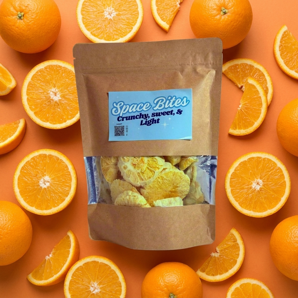 Freeze-Dried Oranges – Space Bites